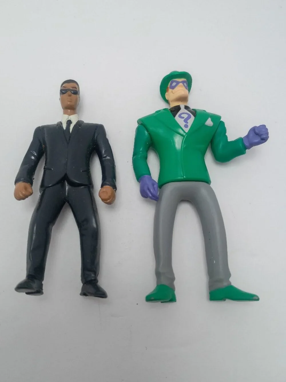 Retro 1993-98 DC Riddler & MIB Movie Action Figures BK McD Collectables Lot of 2